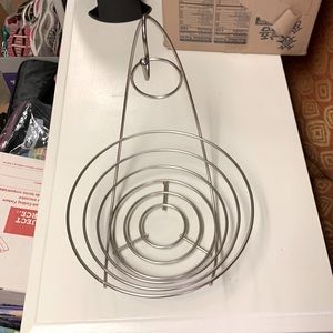 Silver fruit basket